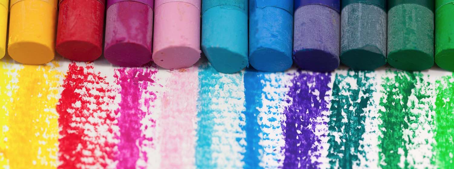 Colour can boost productivity - Pastels showing different colours